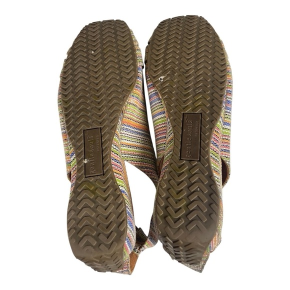 Gently Souls Women’s “It’s So Fun” Multi-Colored Leather Slingback Loafers - Picture 7 of 10